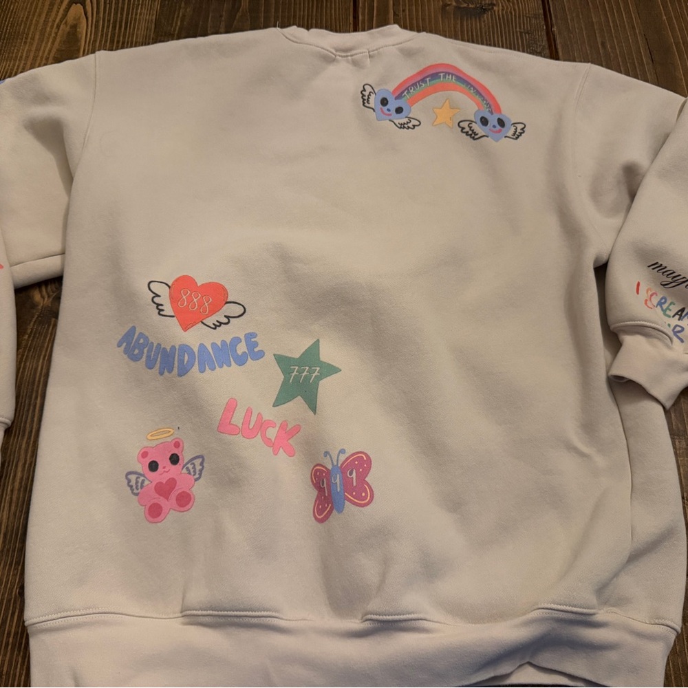 Mayfair Group Angels All Around You Sweatpants Sweatshirt Matching Set S M - Picture 6 of 10